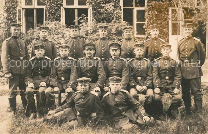 Militaria Deutschland WK1 Schleswig Foto Landwehr Landsturm Uniform