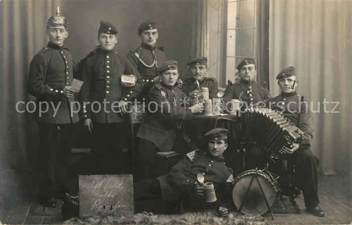 Militaria Deutschland WK1 Muellheim Baden Foto Musik