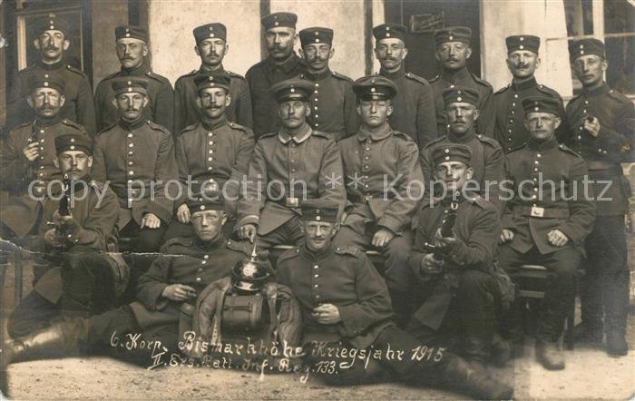 133 Regiment IR 133 Infanterie Zwickau Gruppenfoto