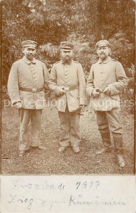 Militaria Deutschland WK1 Kronstadt Brasov Uniformen