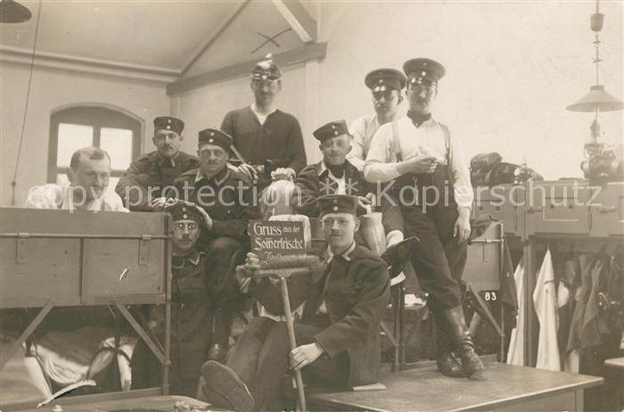 Militaria Deutschland WK1 Zeithain Stube Foto