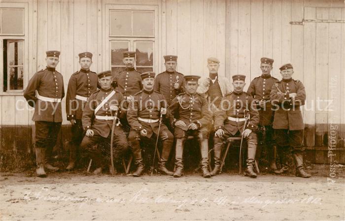 Militaria Deutschland WK1 Altengrabow Gruppenfoto