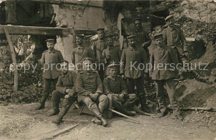 125 Regiment IR 125 Infanterie Stuttgart Gruppenfoto