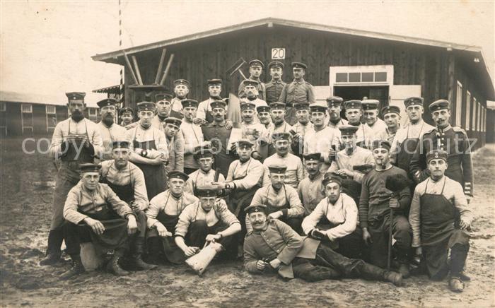 Militaria Deutschland WK1 Zossen Gruppenfoto