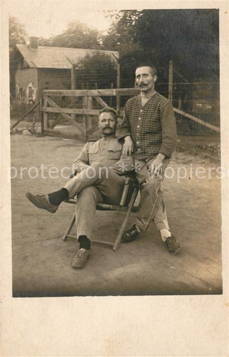 Militaria Deutschland WK1 Kriegsgefangene Franzosen Lager Magdeburg