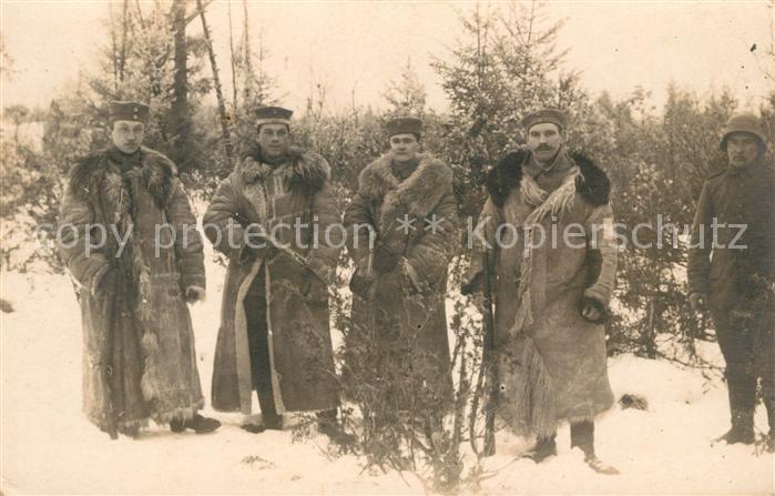Militaria Deutschland WK1 Schneebataillon Pelzmaentel Senftenberg NL