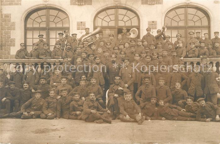 158 Regiment IR 158 Infanterie Paderborn Regimentskapelle Gruppenfoto