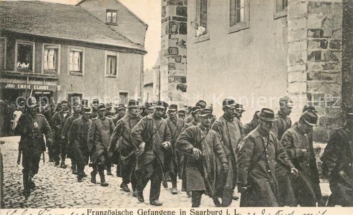097 Regiment IR 097 Infanterie Saarburg Lothringen Kriegsgefangene Franzosen Mar