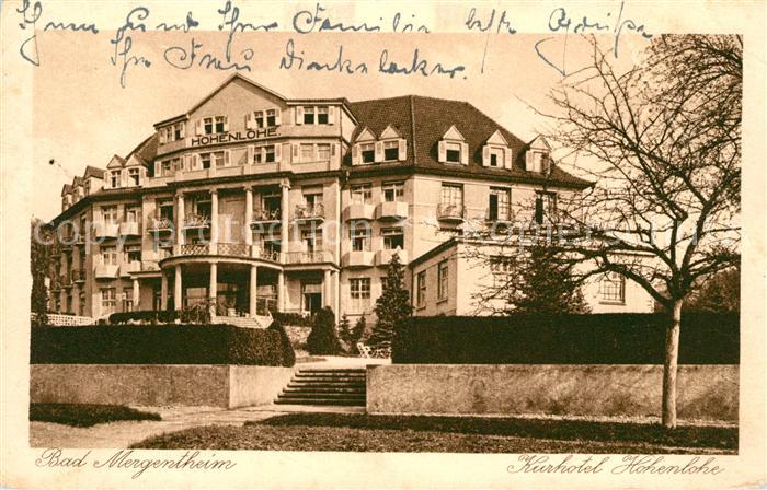 Bad Mergentheim Kurhotel Hohenlohe