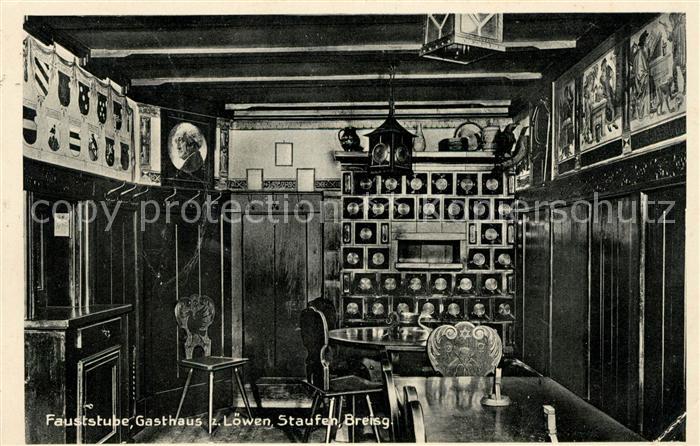 Staufen Breisgau Fauststube Gasthaus zum Loewen