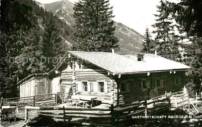 Bad Gastein Gastwirtschaft Radeckalm