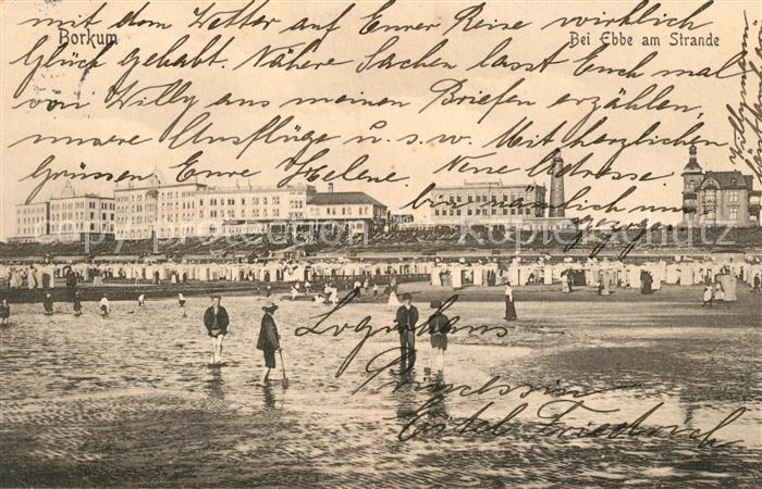 Borkum Strand bei Ebbe