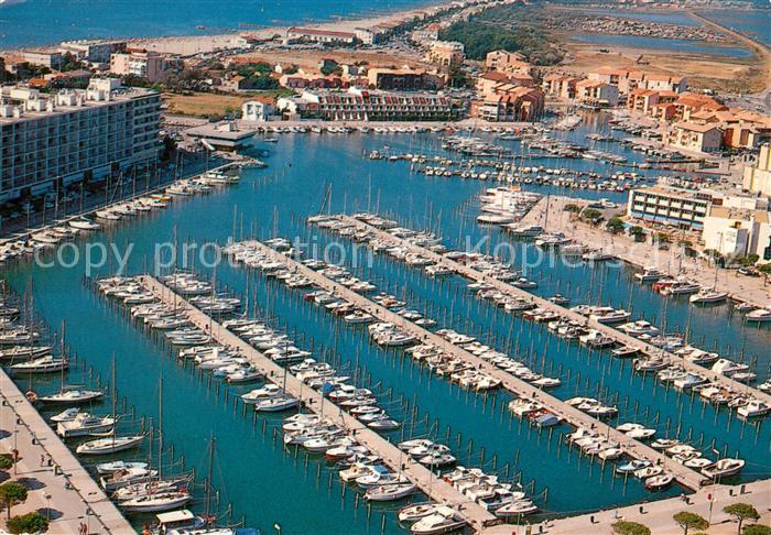 Carnon Hafen Fliegeraufnahme