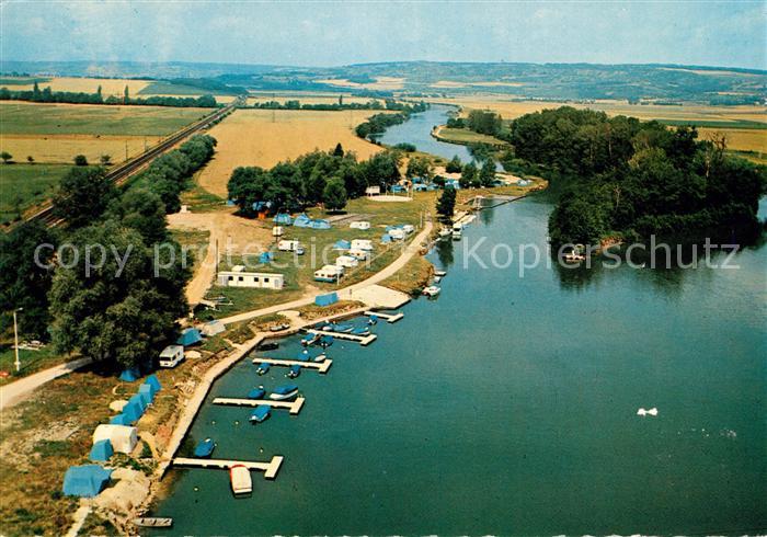 Port a Binson Fliegeraufnahme Camping Plage