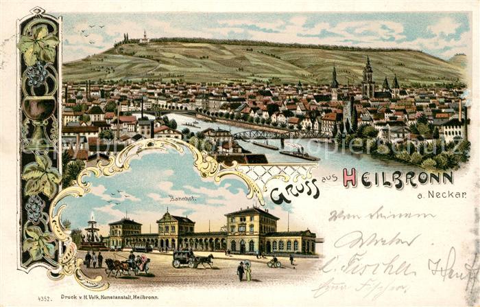 Heilbronn Neckar Bahnhof Panorama