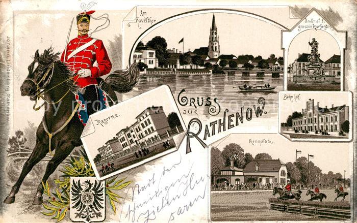 Rathenow Bahnhof Denkmal Kurfuersten Havelthor Rennplatz