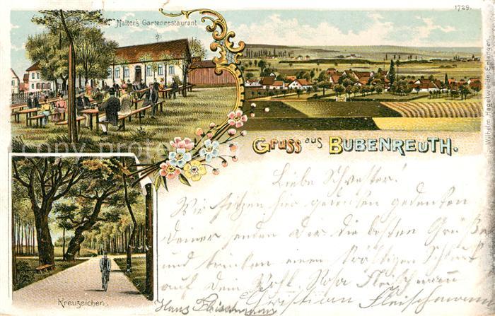 Bubenreuth Kreuzzeichen Gartenrestaurant Malter