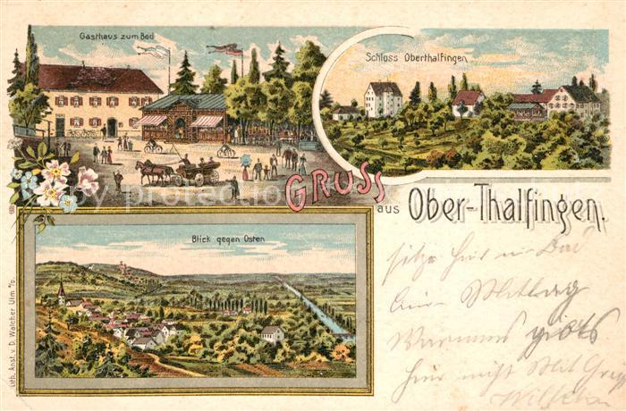 Thalfingen Gasthaus zum Bad Schloss Oberthalfingen