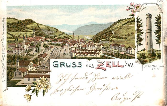 Zell Wiesental Hoher Moehrturm Panorama