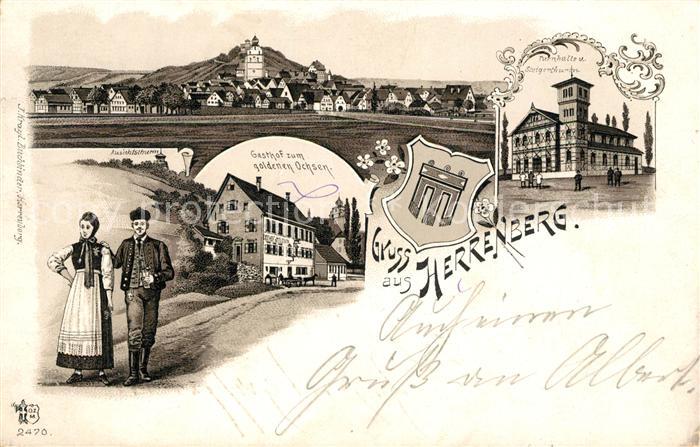 Herrenberg Gaeu Gasthaus Goldener Ochsen Panorama