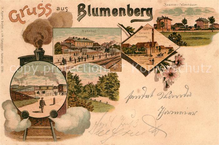 Blumenberg Wanzleben-Boerde Bahnhof Beamten-Wohnhaeuser Vorwerk