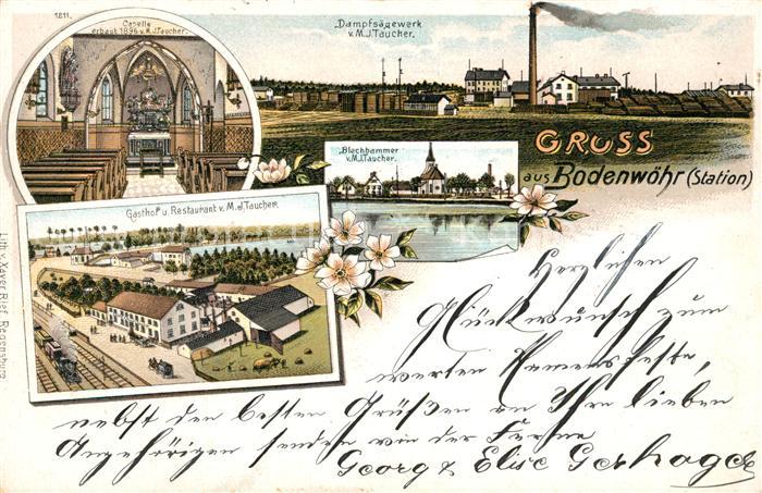 Bodenwoehr Gasthaus Taucher Kapelle Dampfsaegewerk