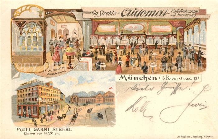 Muenchen Hotel Garni Strebl Automaten Ausstellung