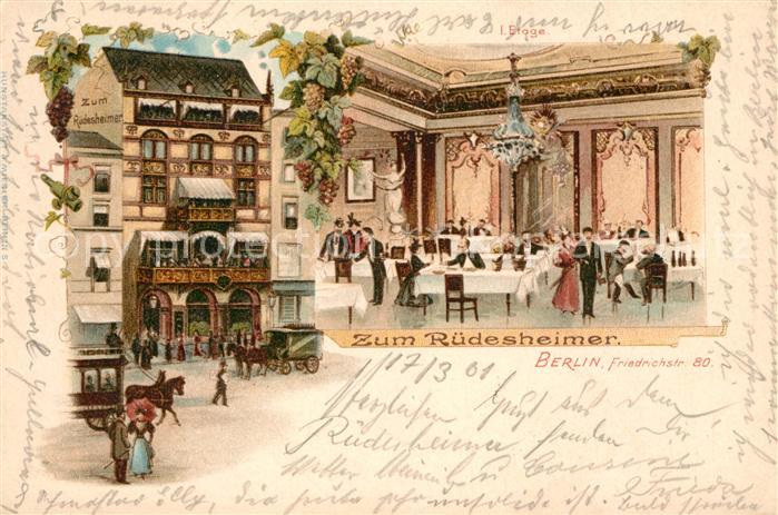 Berlin Restaurant Zum Ruedesheimer