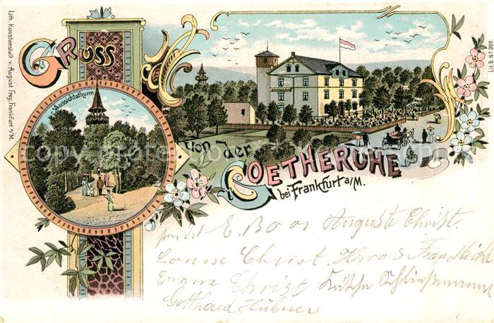 Frankfurt Main Goetheruh Aussichtsturm