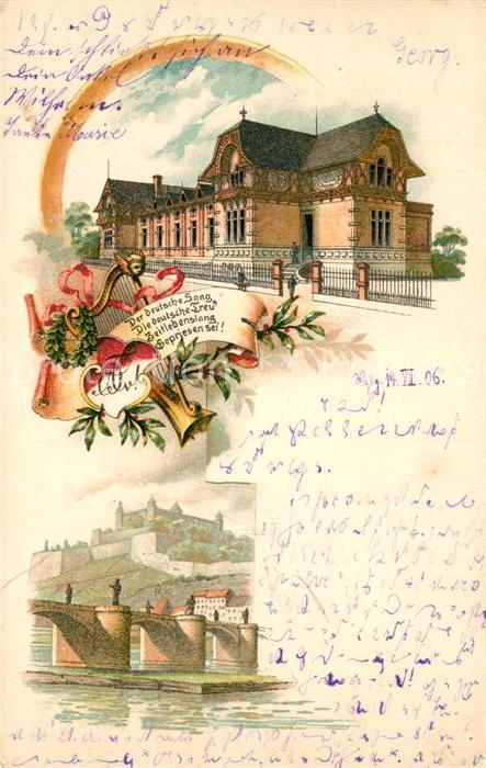 Wuerzburg Mainbruecke Festung