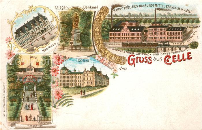 Celle Niedersachsen Rathaus Schloss Berggarten Zwiebackfabrik