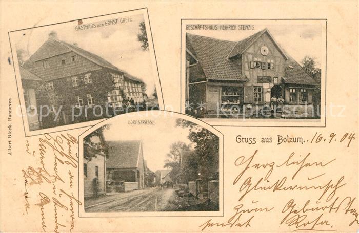 Bolzum Gasthaus Grefe Geschaeftshaus Stenzig