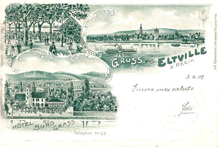 Eltville Rhein Hotel Burg Crass