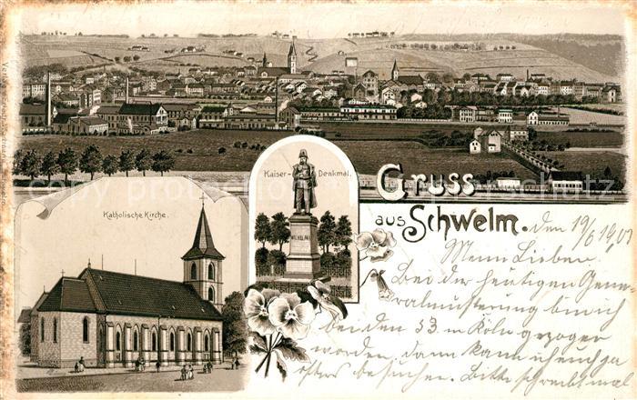Schwelm Kirche Kaiserdenkmal Panorama