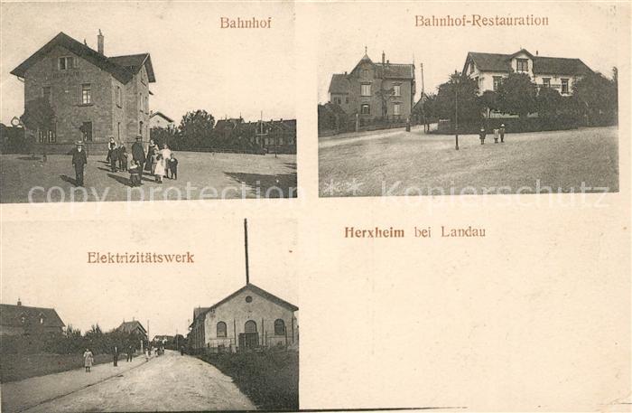 Herxheim Pfalz Bahnhof Restaurant Elektrizitaetswerk