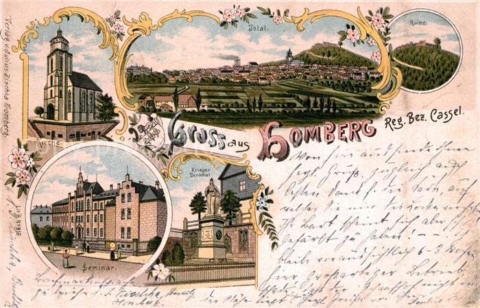 Homberg Efze Kirche Seminar Ruine Panorama