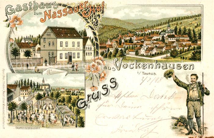 Vockenhausen Gasthaus Nassauer Hof Garten Restaurant