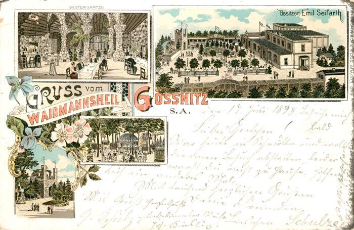 Goessnitz Saale Restaurant Seifarth Wintergarten