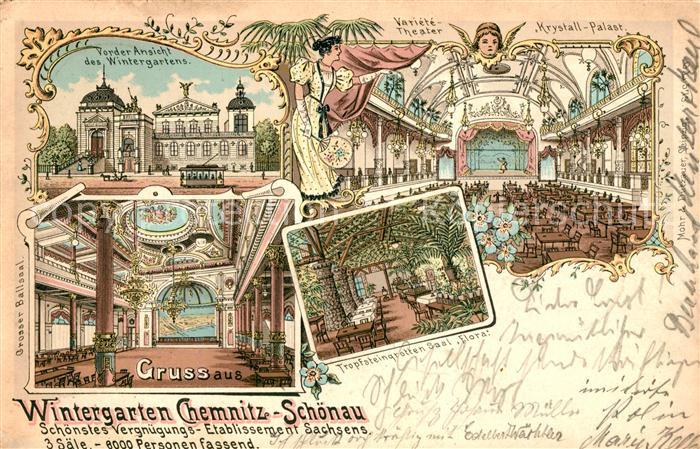 Schoenau Chemnitz Wintergarten Ballsaal Theater