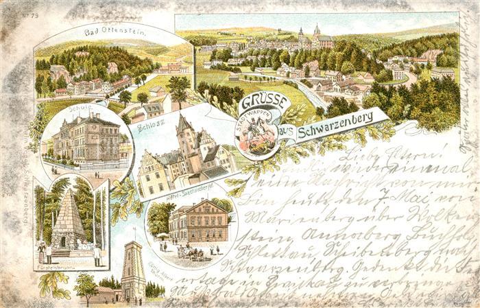 Schwarzenberg Erzgebirge Bad Ottenstein Schule Schloss