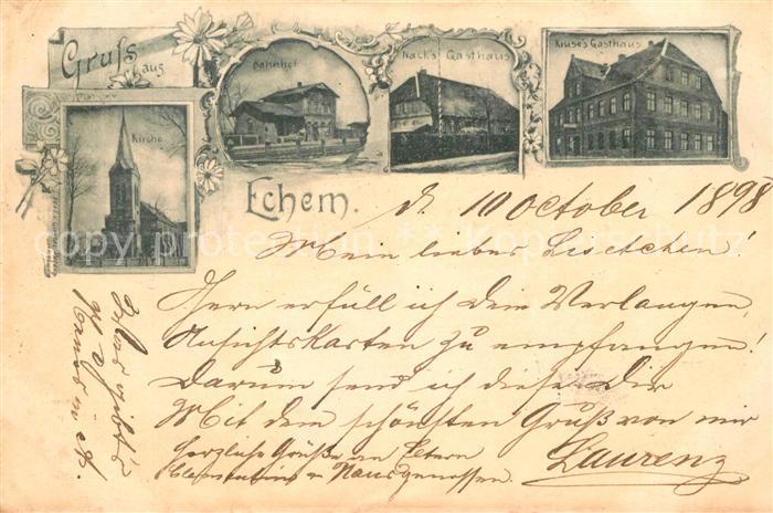 Echem Kirche Bahnhof Gasthaus