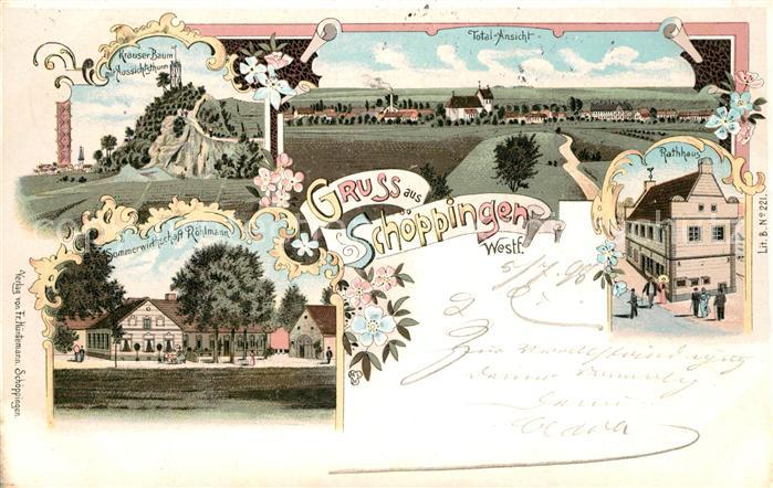 Schoeppingen Rathaus Aussichtsturm Sommerwirtschaft