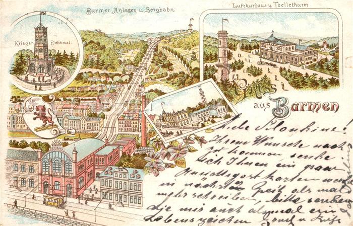 Barmen Elberfeld Bergbahn Luftkurhaus