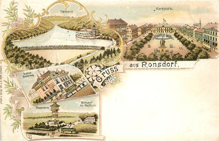 Ronsdorf Marktplatz Wasserthurm Thalsperre