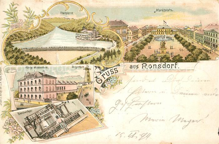 Ronsdorf Marktplatz Webeschule Bandwirker Thalsperre