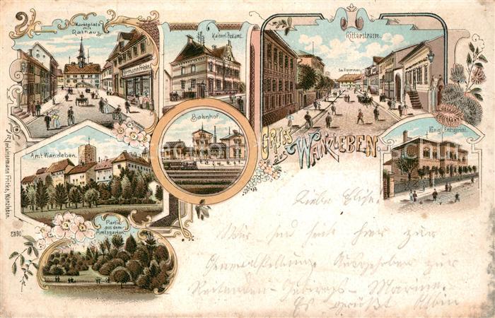 Wanzleben Marktplatz Rathaus Amtsgericht