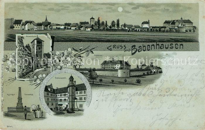 Babenhausen Hessen Schloss Kriegerdenkmal