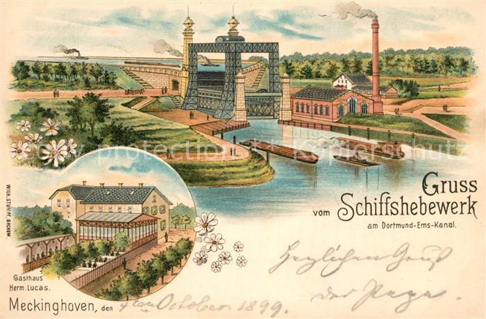 Meckinghoven Schiffshebewerk Dortmund Ems Kanal