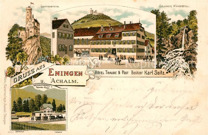 Eningen Achalm Hotel Traube Post Uracher Wasserfall Lichtenstein
