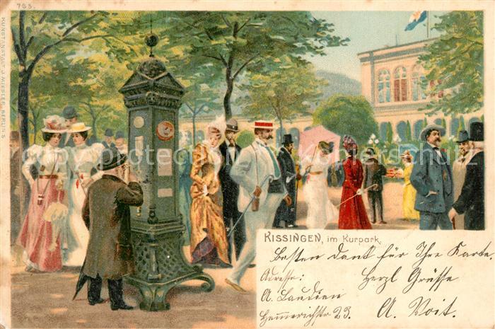 Kissingen Bad Kurpark Wetterhaeuschen Wetteruhr